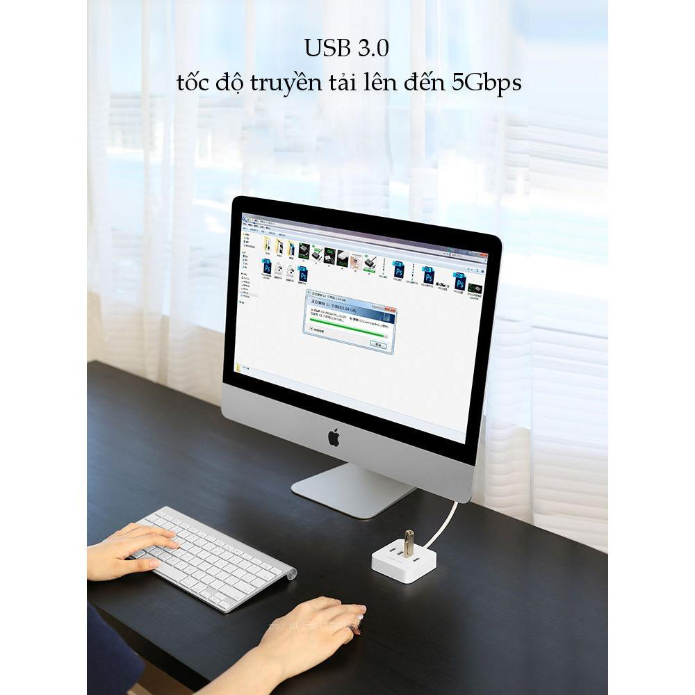 Bộ chia USB 3.0 ra 4 cổng Ugreen 30221 - Có Nguồn