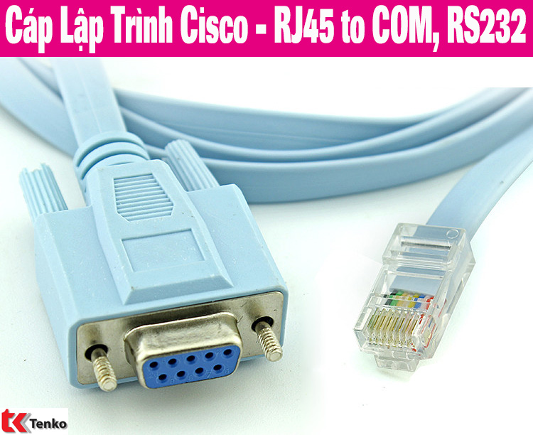 Cáp Lập Trình Cisco - Console RJ45 to RS232