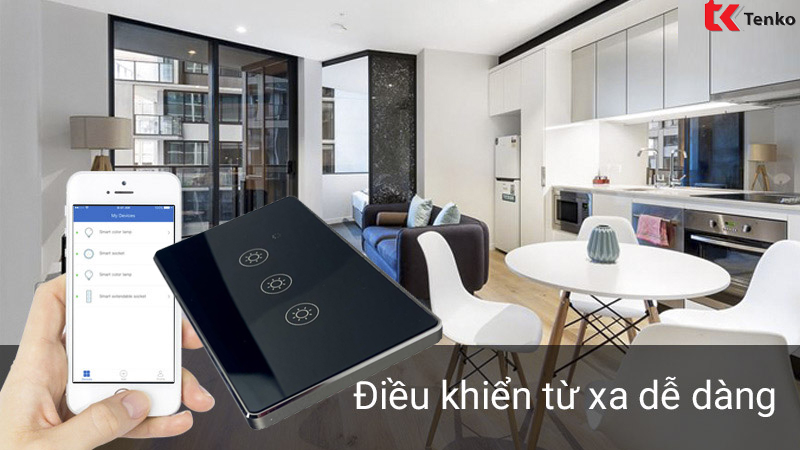 Công Tắc Điện Thông Minh Cảm Ứng Wifi TK-TMD-03