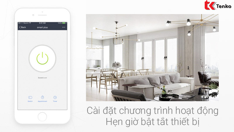 Công Tắc Điện Thông Minh Cảm Ứng Wifi TK-TMD-03