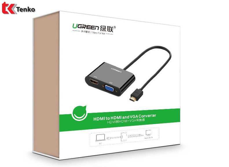 Cáp Chuyển Đổi HDMI To VGA&HDMI Ugreen 40744