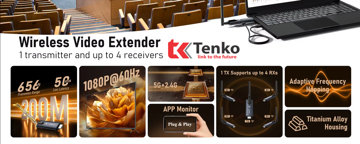 Bộ Thu Phát HDMI không dây 4K TK-WR150