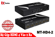 Bộ chia HDMI 4 vào 2 ra MT-VIKI MT-HD4-2
