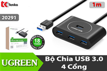 Bộ Chia Hub USB 3.0 4 Cổng Chính Hãng Ugreen 20291
