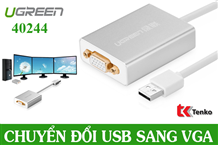 Bộ Chuyển Đổi USB Sang VGA Cao Cấp Ugreen 40244