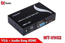 Bộ chuyển đổi VGA + Audio sang HDMI MT-VH02