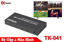 Bộ Gộp switch HDMI 4 vào 1 ra Tenko TK-041