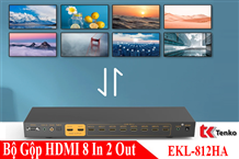 Bộ Gộp Switch HDMI 8 Vào 2 Ra EKL-812HA