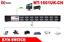 Bộ Gộp VGA KVM Switch 16 Vào 1 Ra MT-1601UK-CH