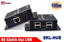 Bộ Khếch Đại USB 100m Và Chia 4 cổng USB EKL-HUE
