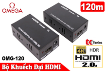 Bộ khuếch đại HDMI 120m bằng cáp mạng OMG-120