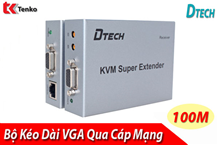 Bộ Khuếch Đại VGA Qua Cáp Mạng Lan 100M DT-7044A