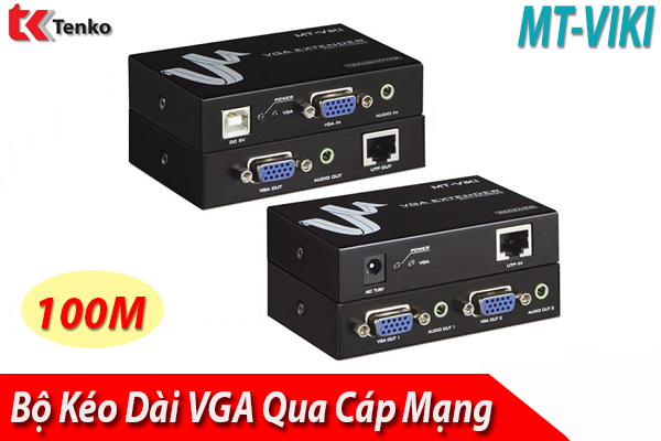Bộ Khuếch Đại VGA Qua Cáp Mạng Lan 100M MT-100T