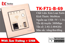 Bộ Phát Wifi Âm Tường + USB Chuẩn N 300mbps TK-F71
