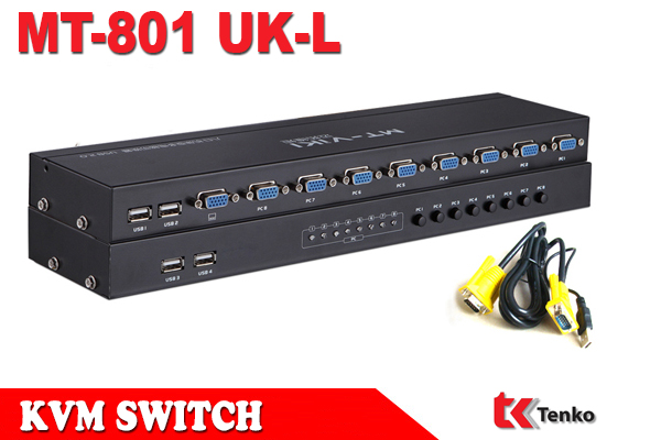 Bộ Switch KVM VGA 8 Cổng USB MT-VIKI MT-801UK-L