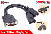 Cáp Chuyển Đổi DMS59PIN Sang 2 Cổng DisplayPort