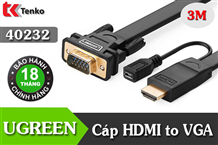 Cáp Chuyển Đổi HDMI To VGA 3M Ugreen 40232