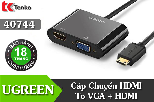 Cáp Chuyển Đổi HDMI To VGA&HDMI Ugreen 40744
