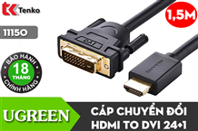 Cáp chuyển HDMI to DVI 24+1 1,5m UGREEN 11150