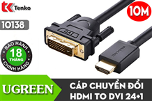 Cáp chuyển HDMI to DVI 24+1 10m UGREEN 10138