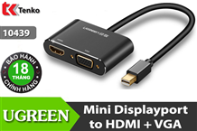 Cáp chuyển Mini Displayport to HDMI và VGA 10439
