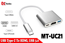 Cáp USB Type C To HDMI, USB 3.0 MT-UC21