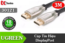 Cáp DisplayPort 3m Chuẩn 1.2 Ugreen 30121