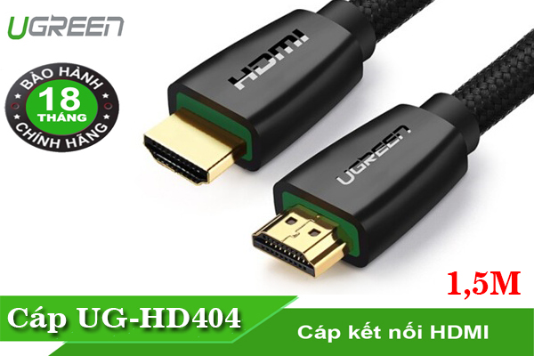Cáp HDMI 2.0 dài 1,5m ugreen 40409 2K * 4K