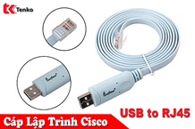 Cáp Lập Trình Cisco - Console USB To RJ45