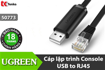 Cáp Lập Trình Console USB To RJ45 Ugreen 50773