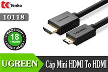 Cáp Mini HDMI Sang HDMI Full HD / 4K Ugreen 10118