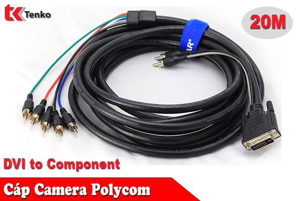 Cáp Polycom DVI To Component Dài 20M