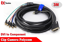 Cáp Polycom DVI To Component Dài 3M
