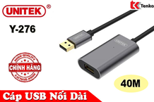 Cáp USB nối dài 40m Unitek Y-276