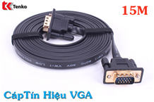 Cáp VGA 15m mỏng dẹt DTECH DT-69F15