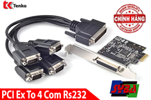 Card mở rộng PCI-E ra 4 cổng COM Rs232 SYBA