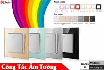 Công Tắc - Ổ Cắm Âm Tường Mặt Kính Cường Lực Tenko