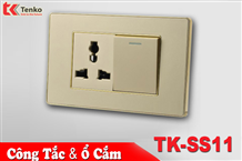 Công Tắc Ổ Cắm Âm Tường TENKO TK-SS11