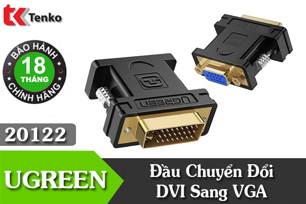 Đầu Chuyển DVI (24+5) Sang VGA Ugreen 20122