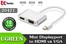 Mini Displayport to HDMI và VGA Ugreen 20421