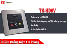 Ổ Cắm Âm Tường Cổng HDMI Và AV TK-HDAV