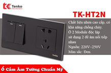 Ổ Cắm, Công Tắc Âm Tường 2 Module TK-HT2N