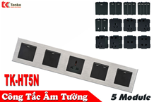 Ổ Cắm, Công Tắc Âm Tường 5 Module TK-HT5N