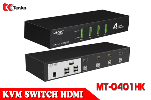 Switch KVM HDMI 4 Cổng MT-VIKI MT-0401HK